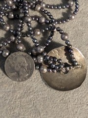 3 Beautiful Sterling And Rainbow Pearl Cultured Necklaces! 16 To 20 In Long! 925