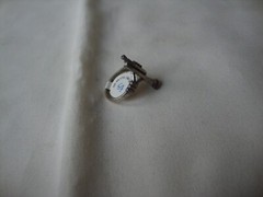 VINTAGE 1970-80s DETAIL 3D MUSIC HORN RING STERLING SILVER STAMPED 925 SZ 5