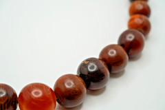 Vintage Graduated Amber Bead Necklace 17.75″ x 6mm-19mm JB29