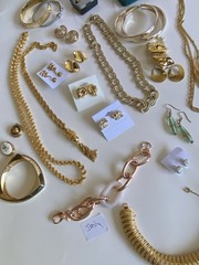 Vintage Now Mixed Silver And Gold Tone Jewelry Lot 58 Piece