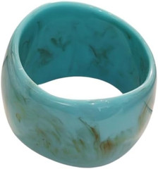 Acrylic Chunky Cuff Bangle Wide Bracelet for Women Vintage Resin Irregular Geome