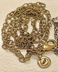 Vintage Waxing Poetic Sterling Silver/Brass Charms Heart Love