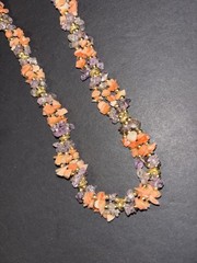 Beautiful vintage multi-strand twisted necklace