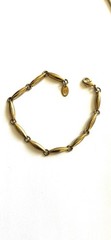 Vintage Link Bracelet (#404) Gold-tone 7.25″