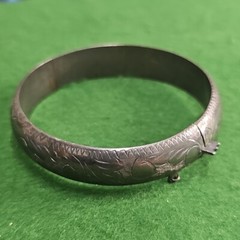 Vintage Sterling Silver Cuff Bracelet 7.5in 19.3g I595