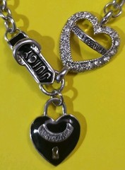 Vintage Juicy Couture Bracelet Black And Silver Charms