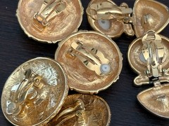 VTG Modern 80’s90’s Joan Rivers Gold Tone Chunky Costume Jewelry lot
