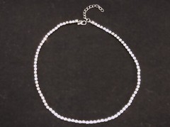 16″ Vintage Rhinestone Choker Necklace, Elegant, Delicate, Necklace, JWL-502