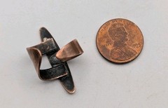 Vintage MCM Copper Handcrafted Ring