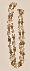 STUNNING VINTAGE SIGNED REVLON PEARL GOLD TONE STATION 24″ NECKLACE CLASSIC