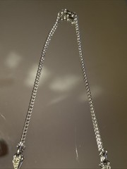 Vintage Anthony Statement Collar Necklace Clear Rhinestones Silver Tone