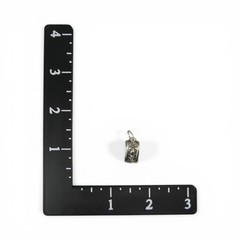 Sterling Silver CHEESE BOX Charm for Bracelet PENDANT Cheese Lover MOUSE Cute!