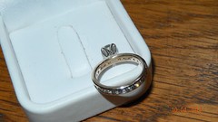 SALE 14k YG 2.27 tcw Diamond Solitaire Eternity Band Ring–sz 5¼ – SI2-I/J color