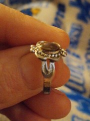 Vintage Uncas Mfg Co Floral Design Ring