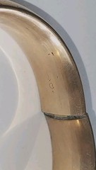 ANTIQUE VICTORIAN EDWARDIAN ART NOUVEAU GOLD FILLED HINGED BANGLE BRACELET 1908