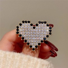Women’s Heart Shape Cocktail Ring 2Ct Lab Created Diamond 14K Yellow Gold Plated