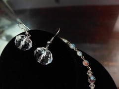 1970’s Aurora Boreallis necklace & Earrings.