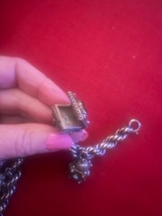 Vintage Etruscan 800 Silver Charm Bracelet With Fob Charms