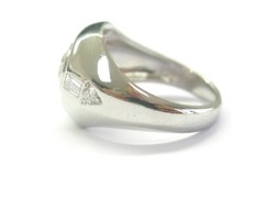 Vintage Old European Diamond Ring Platinum .96Ct G-SI1 EYE CLEAN