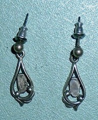 Sterling Silver WM Wheeler Stud Dangle Earrings – 3.1 Grams Free Shipping
