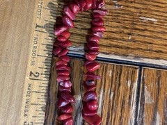 Antique Hand Knotted Red Coral Necklace