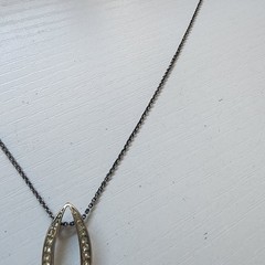 Vintage Retro Women’s Necklace Multiple Rhinestones Silver Tone Chain & Pendant!