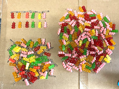 Vintage Sugar Rush Original Gummy Bear Jewelry Plastic Charms Saftey Pin 200+