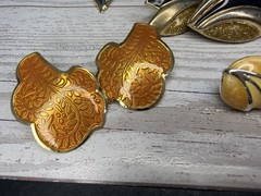 Vintage 1980s 1990’s Enamel Pierced Earrings Lot Of 16 Unmarked