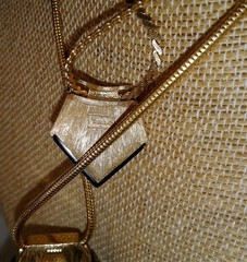 Vintage Crown Trifari Modernist Lucite Necklace Lot Black Gold Plated Geometric