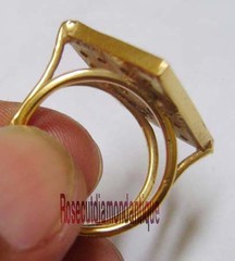 ESTATE 0.80ct ANTIQUE ROSE CUT DIAMOND SILVER 925% VICTORIAN DESIGN WEDDING RING