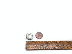 VINTAGE 1941 900 COIN SILVER MERCURY DIME COIN SINGLE BUTTON COVER