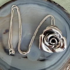 ATI VIntage Sterling Silver Floral Brooch Pin/Pendant 925 Necklace