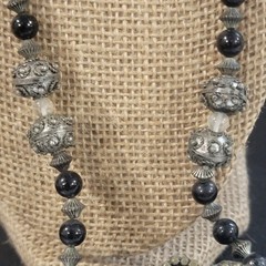 Vintage Boho Pendant African Ethnic Tribal Beaded Gypsy Necklace