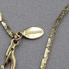 Vintage Ambassador Cobra Chain Bracelet Gold tone 7.25″