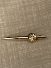 Vintage Metropolitan Museum Of Art Gold Veneer 925 Brooch /pin Sun Dial 1992 KHM