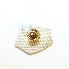 Vintage Gold Tone Enamel American Flag Navy Flag Classic Military Lapel Hat Pin