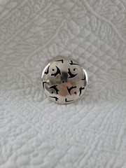 Taxco Sterling Shadow Box Pin Pendant Cut Out Work Mexico TM-205