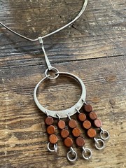 Anna Greta Eker Norway Designs Necklace Sterling Silver Norwegian vtg 2229