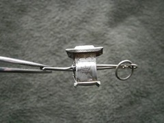 Chinese Sedan Chair Vtg Chinese Export Sterling Silver Charm Pendant 1.1g