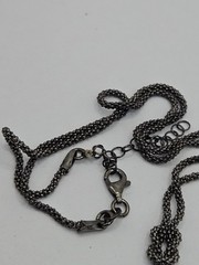 Vintage Sterling Silver Knotted Rope Chain Necklace