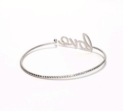 Vintage 925 LOVE Bangle Bracelet Estate Collection SEE DESCRIPTION