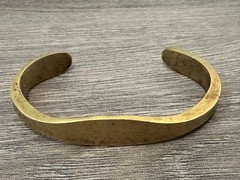 Vintage SPEIDEL USA Jewelry Bracelet SIGNED Cuff Bangle Gold Tone Womens 6.5 In