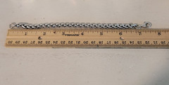 Vintage MSC 925 Sterling Silver Interwoven Link Bracelet 7.5″ L – 23.6 grams