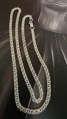 875 Sterling Silver Chain- 22.2″ – 56 cm – Vintage East European USSR Era #1936