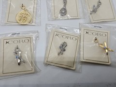 Vintage Lot NOS New Unused CORO Necklace Jewelry Pendants w/Original Packaging