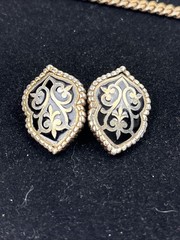 Vintage Barclay Necklace, Brooch & Earrings Set RARE Art Deco Design
