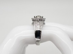 $12,000 2.53ct EGL IDEAL CUT Si1 K Diamond 14k White Gold HALO Wedding Ring 8g