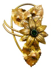 Vintage Lot 9 Glass Rhinestone Glam Statement 30’s-80’s Glass Brooches RESALE