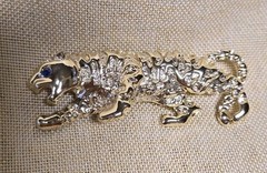 Gerry’s Vintage Jaguar Pin with Blue Stone eye