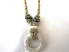 Lot of 3 Necklaces Boho m.e. Limited Beads Wood Look Vintage